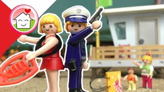 Playmobil Policja po polsku Złodzieje na plaży  Rodzina Hauserów [upl. by Janik]