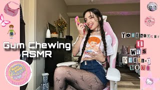 Gum Chewing ASMR w Intense Mouth Sounds Extra Long Nail Tapping Fabric Scratching Rambles [upl. by Adym]