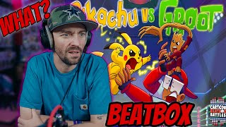 Pikachu vs Groot Remastered  Cartoon Beatbox Battles verbalase REACTION [upl. by Kcirtapnhoj]