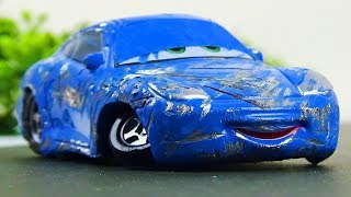 Sally Carrera Crash amp Repair Disney Cars Toys Stop Motion Animation  Ladybird TV [upl. by Nahsar]