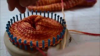 How to Loom Knit Heel amp Toe 36 Peg Cindwood Loom [upl. by Ttegdirb]