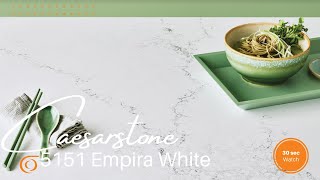 Discover the New Caesarstone Empira White Quartz You Can Use for Your Renovation Project [upl. by Aliahkim]