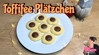 Toffifee Plätzchen ein schnelles Last Minute Plätzchen Rezept [upl. by Anirol]