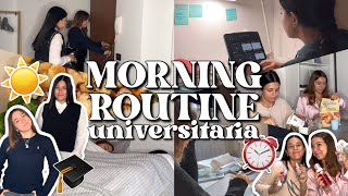 MORNING ROUTINE UNIVERSITARIA☀️📚 how to be productive [upl. by Nagem]