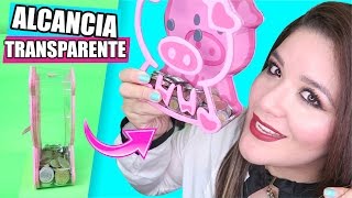 Haz una ALCANCÍA TRANSPARENTE de PUERQUITO ✔ ★Así o más fácil★ DIY [upl. by Milah486]