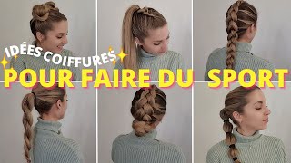 6 COIFFURE POUR LE SPORT cheveux longs pour aller à la GYM 💦 idée coiffure pratique pour le sport [upl. by Noslen]