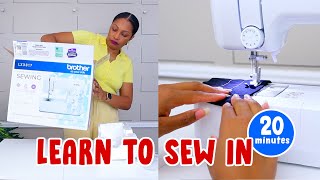 Learn to sew in 20 minutes  easy stepbystep tutorial [upl. by Eneg]