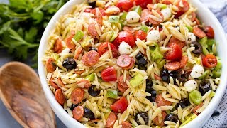 How to Make Italian Orzo Pasta Salad [upl. by Schwarz]