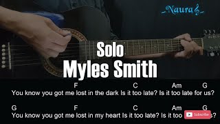 Myles Smith  Solo Guitar Chords Lyrics [upl. by Dunkin298]