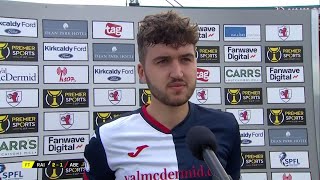 Raith Rovers match winner Dario Zanatta reflects after Premier Sports Cup win over Aberdeen [upl. by Llenoil9]