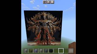 HardGamerz95 Making Ravan Art 🎨 In Minecraft shorts minecraft [upl. by Atalante]