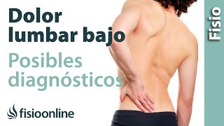 Dolor lumbar bajo o dolor de cintura o espalda baja  ¿Qué puede ser lumbalgia [upl. by Maire]