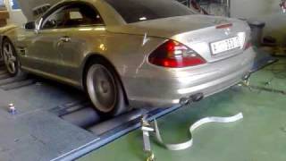 Mercedes Benz 2004 SL55 AMG Dyno Run ECU Tuned [upl. by Bausch]