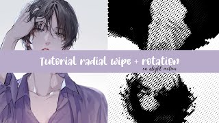 Tutorial radial wipe  rotation alight motion [upl. by Tsew531]