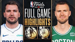 Boston Celtics vs Dallas Mavericks Game 1 Full Game Highlights  June 7  NBA Finals 2024 [upl. by Aufmann968]