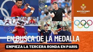 Los mejores 16 en París el camino de Djokovic y Alcaraz por una medalla [upl. by Nauqyaj]