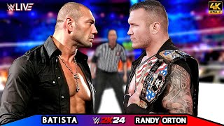 Randy Orton vs Batista  No Holds Barred Match  WRESTLEMANIA 40  WWE Oct 282024 [upl. by Heyde]