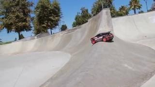 Traxxas Rally Shreds SoCal Skate Park [upl. by Brass776]