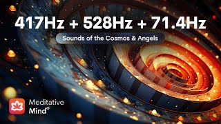 417Hz  528Hz  714Hz  TRIPLE HEALING FREQUENCIES  Wipes out Negative Energies  Positive T [upl. by Aita]