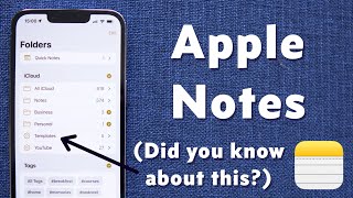 Apple Notes Power User Tips amp Hidden Features [upl. by Ilyse]