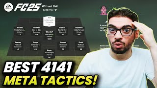 BEST META 4141 FORMATION AND CUSTOM TACTICS IN FC 25 ULTIMATE TEAM [upl. by Htenay]