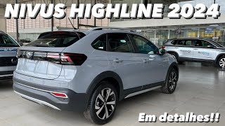 VW Nivus Highline 2024  Linha 2024 do Nivus em detalhes 4K [upl. by Lainey]