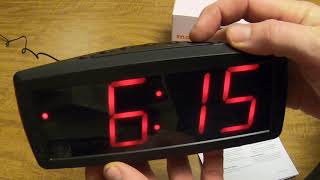 How to set the Alarm on the ONN Alarm Clock [upl. by Ecnahs]