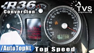 VW Golf R32  R36 SUPERCHARGED 415HP  0270kmh ACCELERATION amp TOP SPEED by AutoTopNL [upl. by Stevana182]