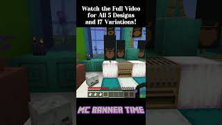 How to make a Bundle Banner Design  Its Banner Time  122 Minecraft Tutorial Short [upl. by Ahsenar]