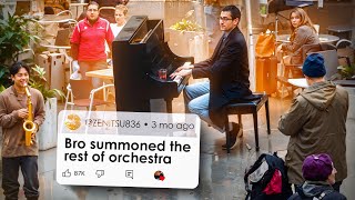 Bro summoned the rest of the orchestra flash mob at Indianapolis airport [upl. by Enirak466]