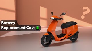 Ola Electric Scooter Battery Replacement Cost 🔋💲 [upl. by Shaffert]