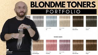 BLONDME TONERS 101 Swatches Shade Portfolio amp Best Uses  Schwarzkopf Professional [upl. by Nniuqal338]