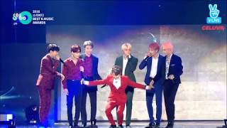 180830 Soribada Best KMusic Awards BTS 방탄소년단 Daesang Award speech  Encore Stage  FAKE LOVE [upl. by Sixel]