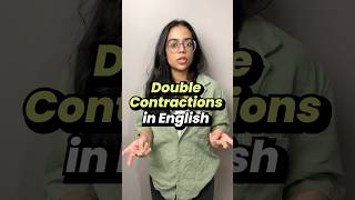 Double Contractions In English  Speak English Naturally speakingenglish fluentenglish esl [upl. by Tonnie]