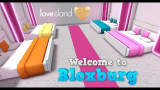 BUILDING THE LOVE ISLAND VILLA IN BLOXBURG [upl. by Aicilehp]