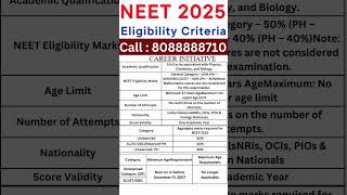 NEET ELIGIBILITY CRITERIA 😍 12th BOARDS CATEGORY WISE 🤩 AGE LIMIT 😎 SUBJECTS 🥶 CBSEISCSTATEOPEN🥳 [upl. by Mariette341]