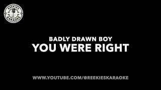 Badly Drawn Boy  You Were Right About A Boy 2002 OST  Karaoke [upl. by Emmanuel728]