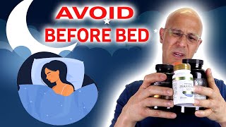 AVOID These Vitamin Supplements Before Bed for Better Sleep Dr Mandell [upl. by Nessah]