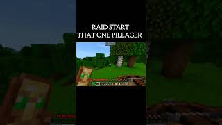 Every raid starts that one pillager be like shorts minecraft memes trending viralvideo [upl. by Hun591]