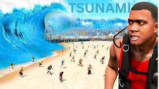 TSUNAMI IN CITY  GTA 5 MALAYALAM  GROODE [upl. by Sseb]