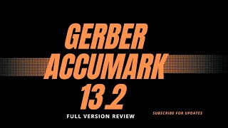 Gerber Accumark 132 FULL VERSION  Gerber Accumark Version 1200288 Full with 3D and Blender [upl. by Edrahs]