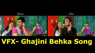 Visual Effects VFX Bollywood Song  Ghajini  Behka [upl. by Aiak]