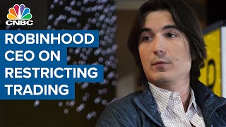 Robinhood CEO Vlad Tenev speaks out on decision to restrict trading on GameStop and other stocks [upl. by Nacul]