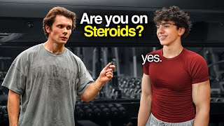 I Asked 100 Gym Goers if Theyd Take Steroids [upl. by Zolnay282]