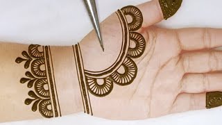 Stylish very easy arabic mehndi designs for hands  Eid special mehndi design  Mehandi ke design [upl. by Ellehcam186]