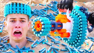 Nerf War Million Subscribers Battle 1 [upl. by Kari112]