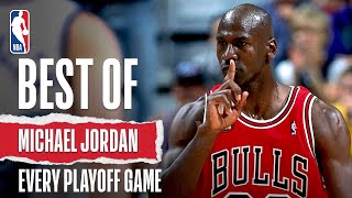 Best of Michael Jordan’s Playoff Games  The Jordan Vault [upl. by Heeley]