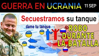 11 Sep ¡INCREÍBLE ¡Ucranianos persiguen a rusos en un tanque ruso robado  Guerra en Ucrania [upl. by Lithea774]