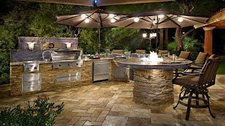 BEAUTIFUL 100 OUTDOOR KITCHEN ISLAND DESIGN IDEAS  TIPS FOR PERFECT BACKYARD OUTDOOR KITCHEN [upl. by Ahseile]