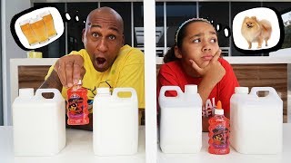 TWIN TELEPATHY SLIME CHALLENGE VS MY DAD [upl. by Austine]